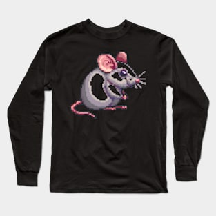 Pixel Mouse Long Sleeve T-Shirt